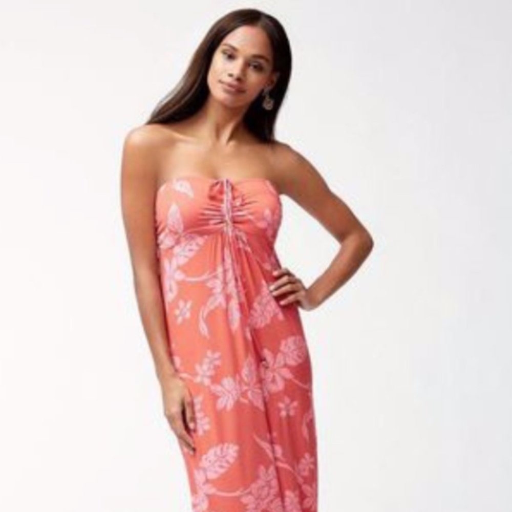 Great Hibiscus Hiatus Tambour Maxi Dress